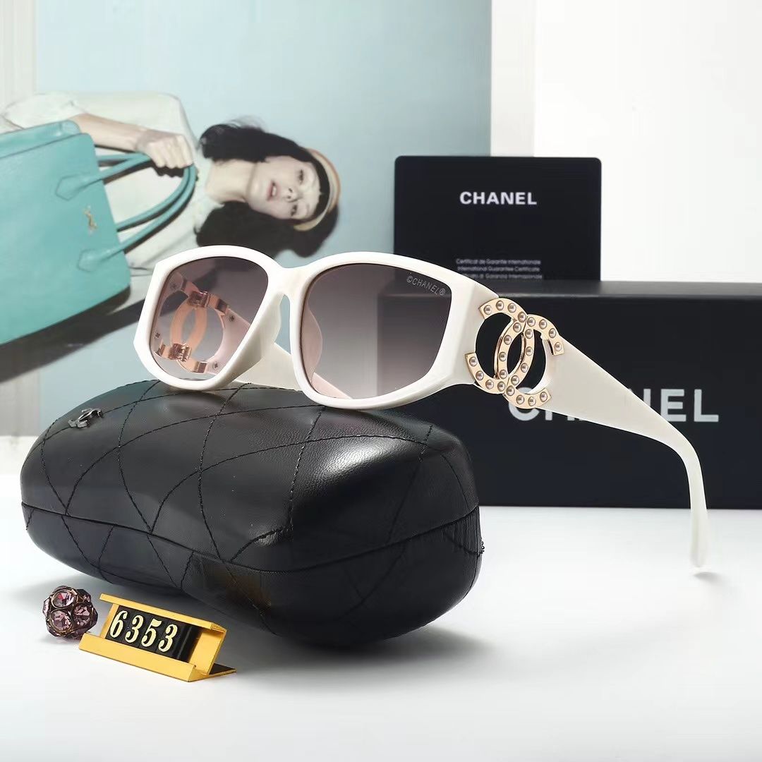 Women's Pearl Metal Logo Sunglasses