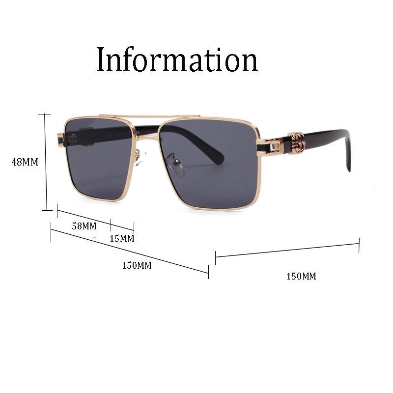 Unisex Polarized Square G Sunglasses