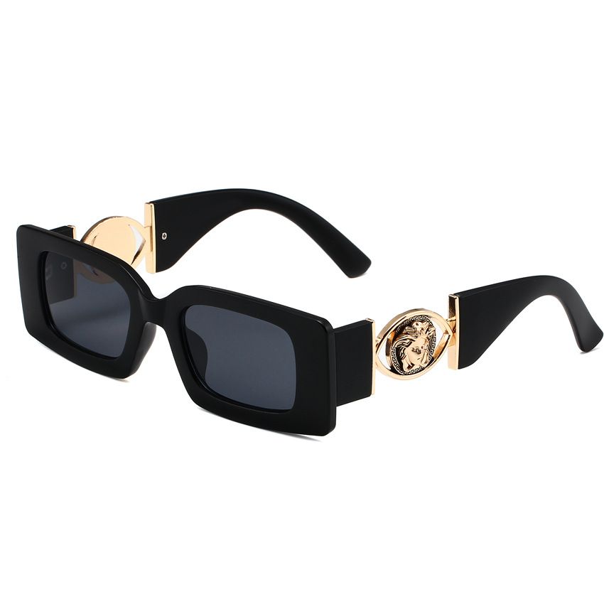 Retro Metal Medusa Temple Sunglasses