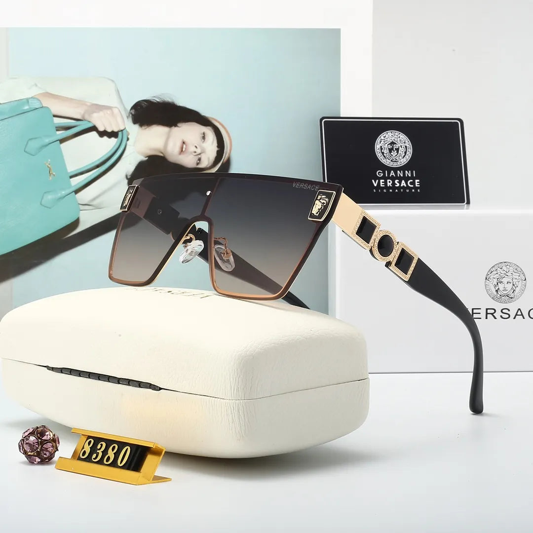 New Fashion Half-Portrait Logo Sunglasses