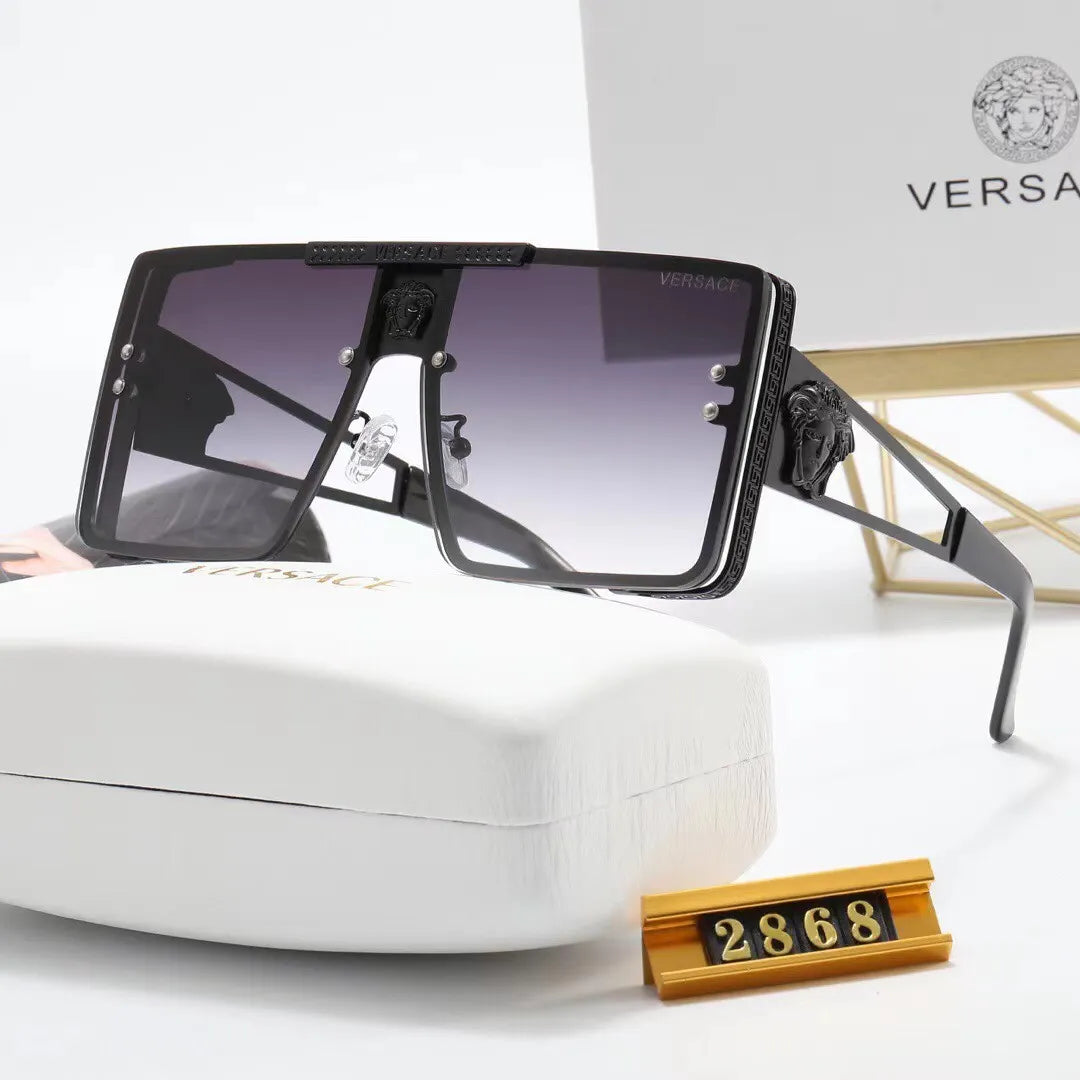 Oversized Metal Square HD Sunglasses