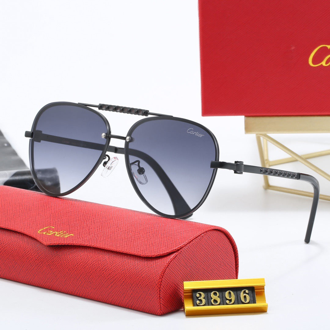 Luxury metal frame universal sunglasses