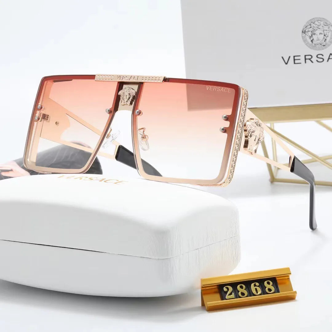 Oversized Metal Square HD Sunglasses