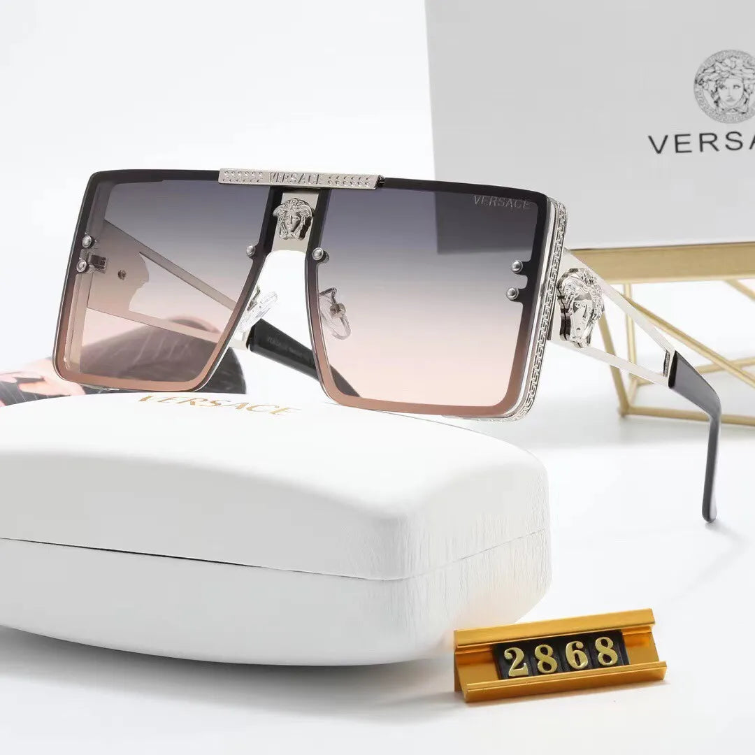 Oversized Metal Square HD Sunglasses