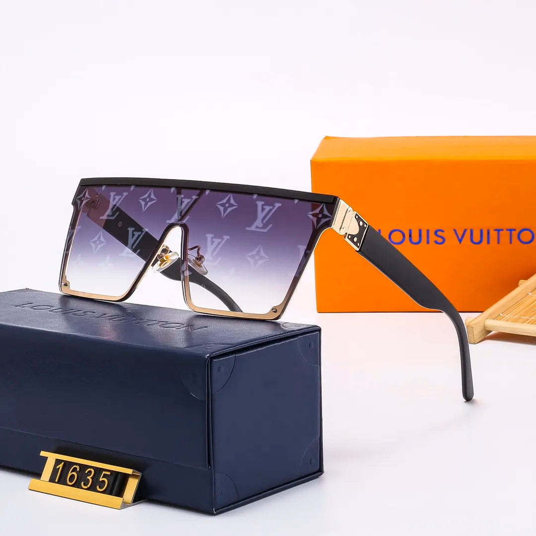 New Fashion One Piece Watermark Square Sunglasses