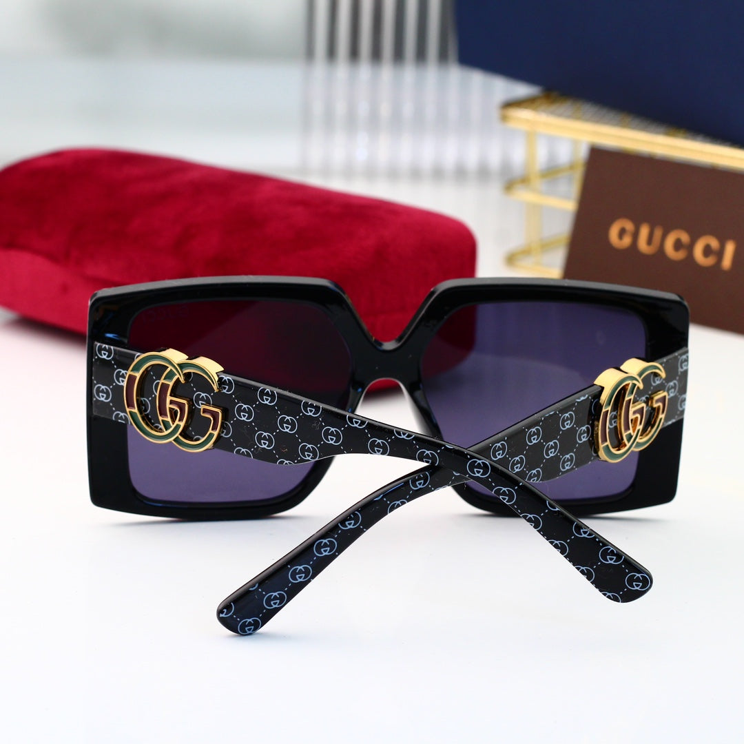 Classic Square-Shaped Letters Sunglasses