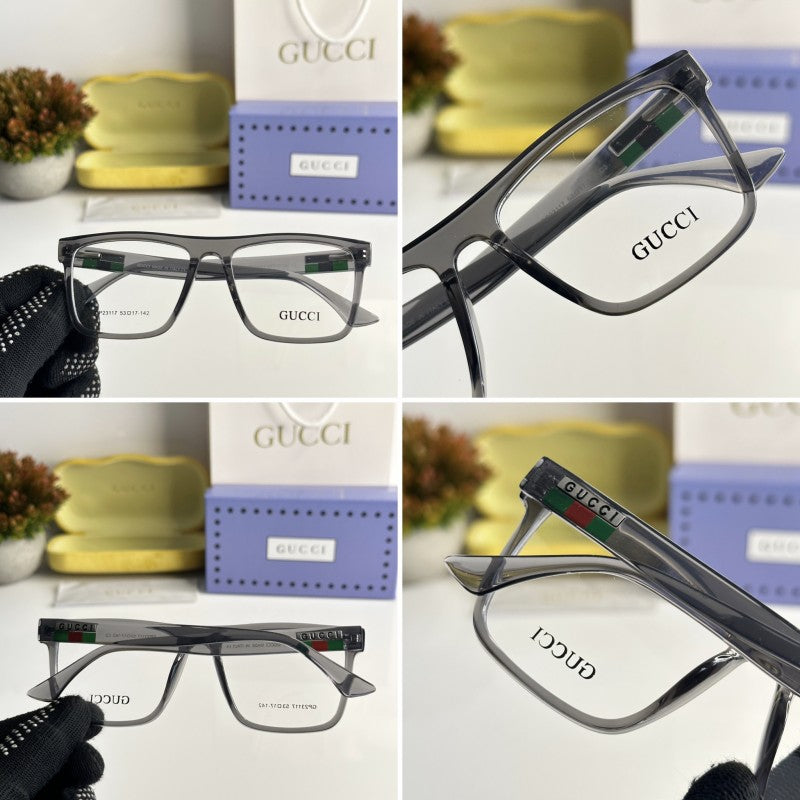 Unisex Fashionable Striped Rim Glasses