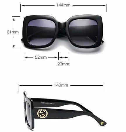 Classic Color Matching Square Sunglasses