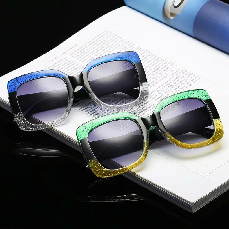 Classic Color Matching Square Sunglasses