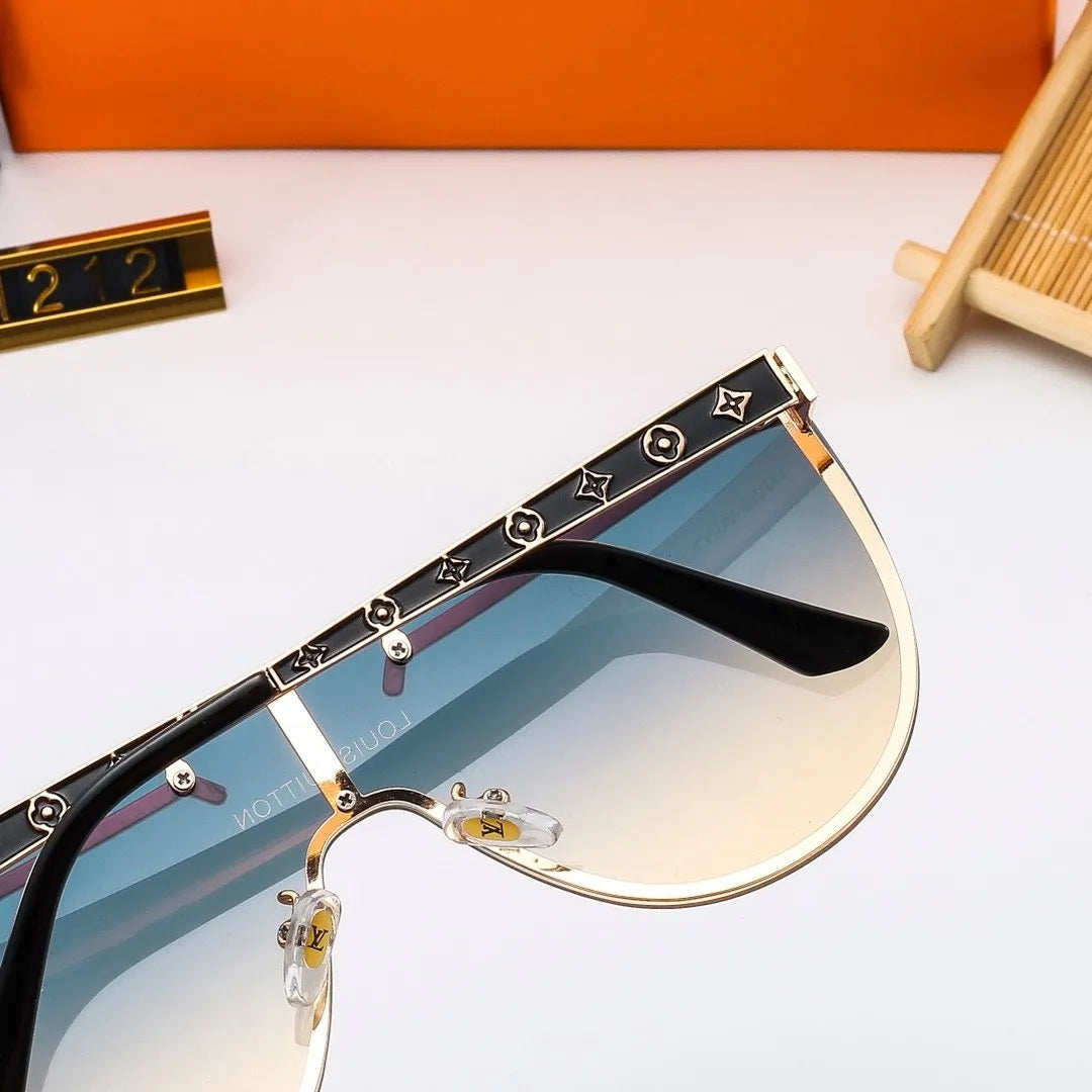 New One-piece Print Metal Eyewear