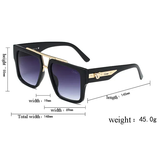 Classic Metal Frame HD Sunglasses