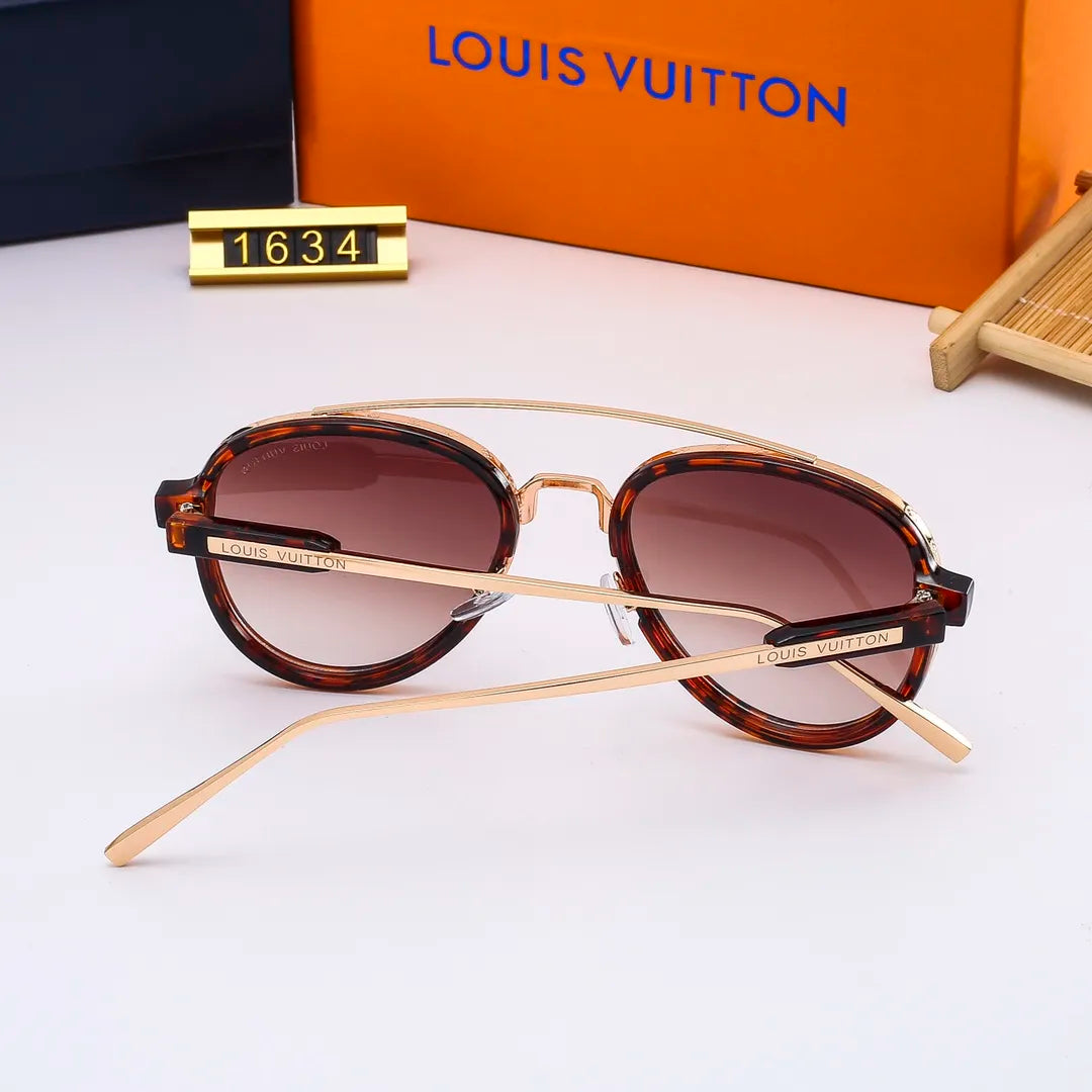 Retro Aviator Oval Sunglasses