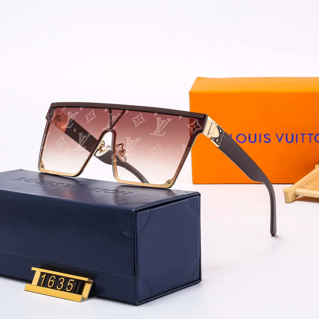 New Fashion One Piece Watermark Square Sunglasses