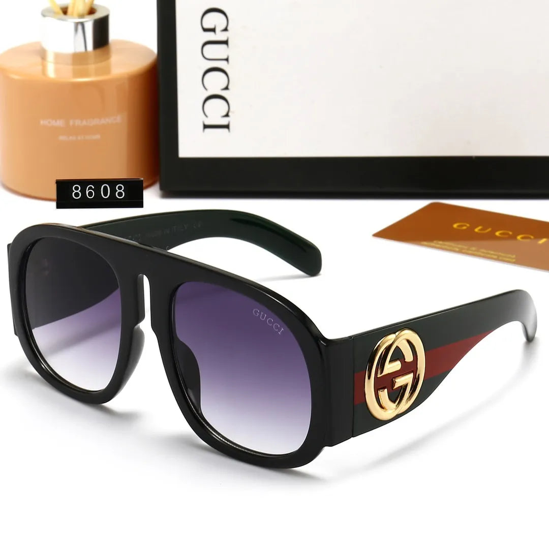 Oversized Retro One-Piece Sunglasses