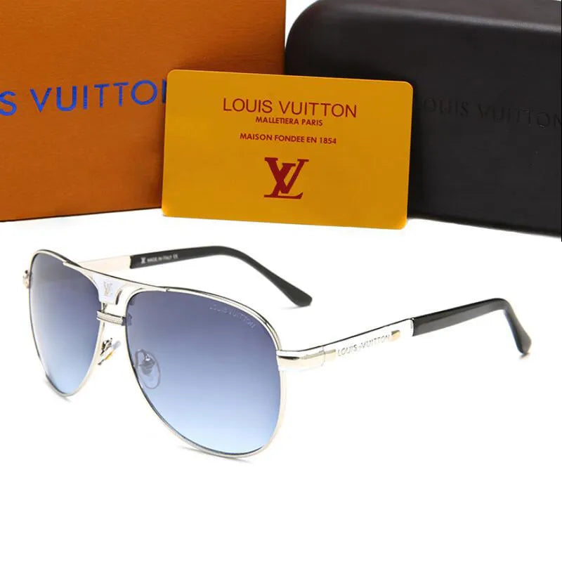 Metal Double Bridge HD Sunglasses