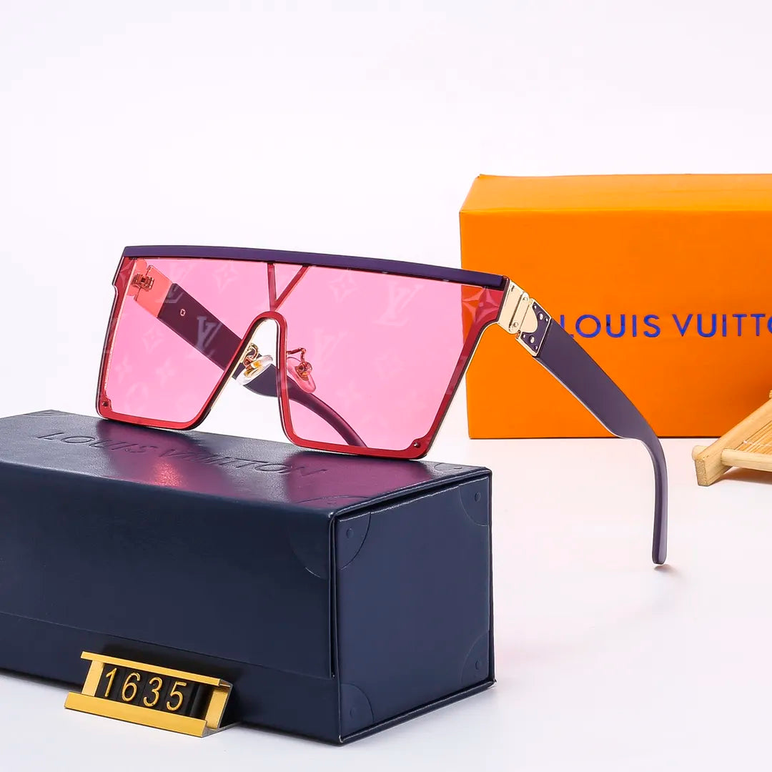 New Fashion One Piece Watermark Square Sunglasses