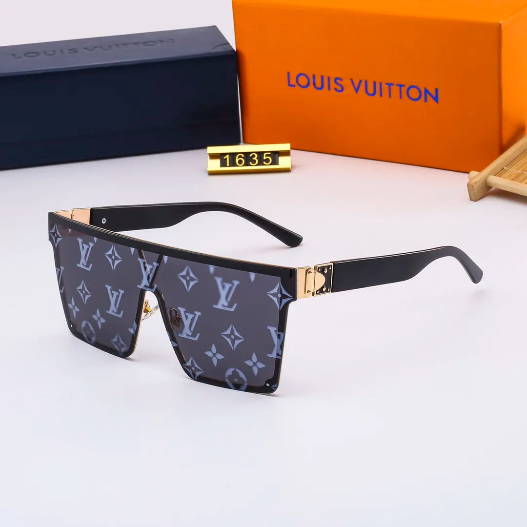 New Fashion One Piece Watermark Square Sunglasses