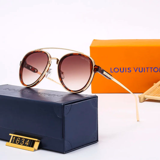 Retro Aviator Oval Sunglasses