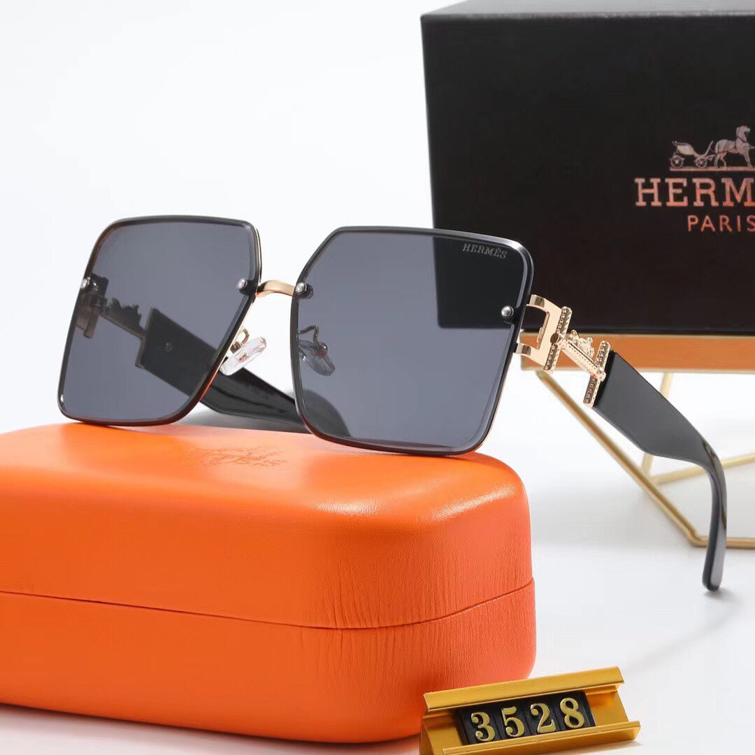 Fashion Metal H Carriage Sunglasses