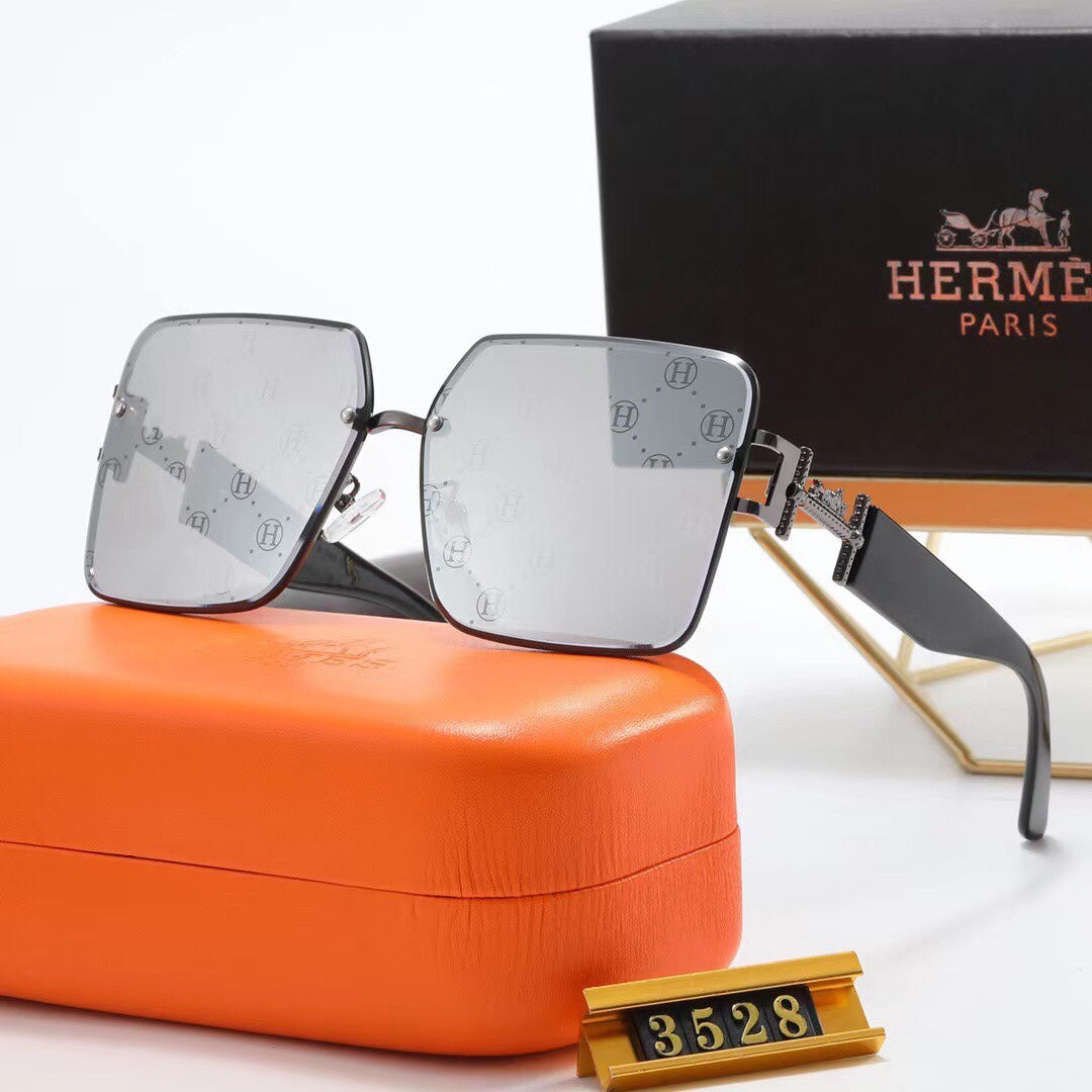 Fashion Metal H Carriage Sunglasses