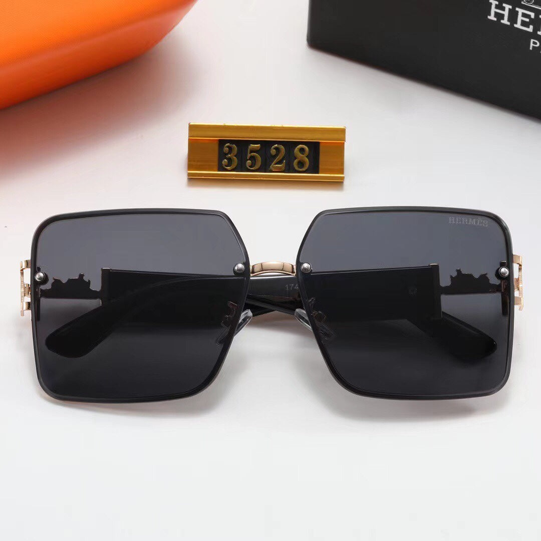 Fashion Metal H Carriage Sunglasses