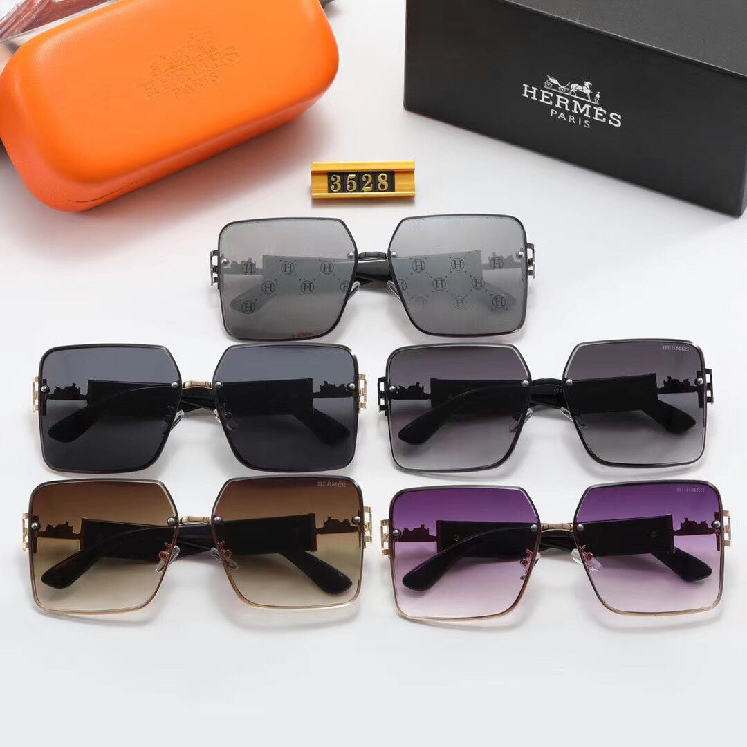 Fashion Metal H Carriage Sunglasses