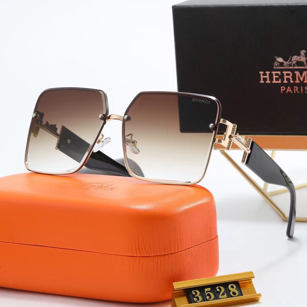 Fashion Metal H Carriage Sunglasses