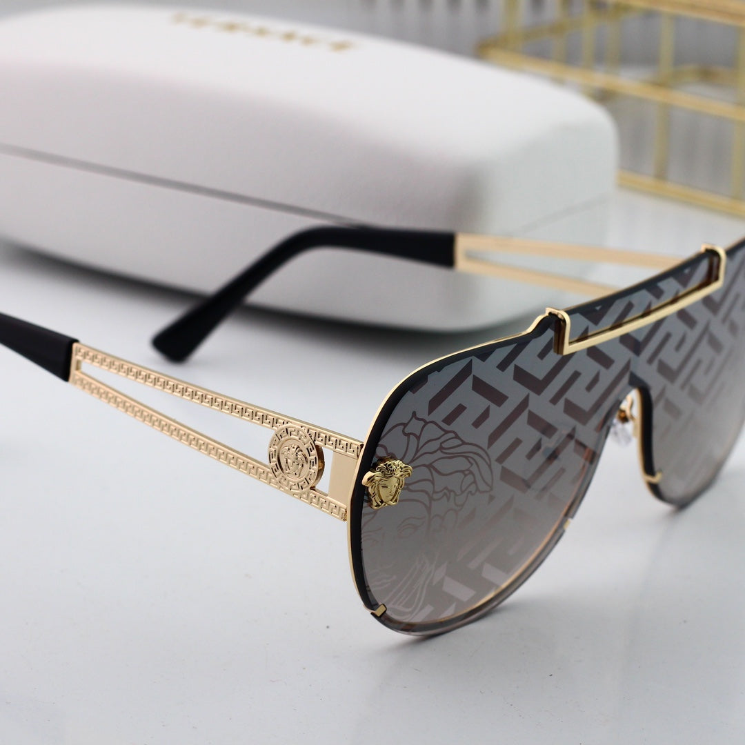 Retro Watermark Pattern Sunglasses