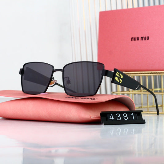 Retro HD Wide-rim Rectangular Sunglasses