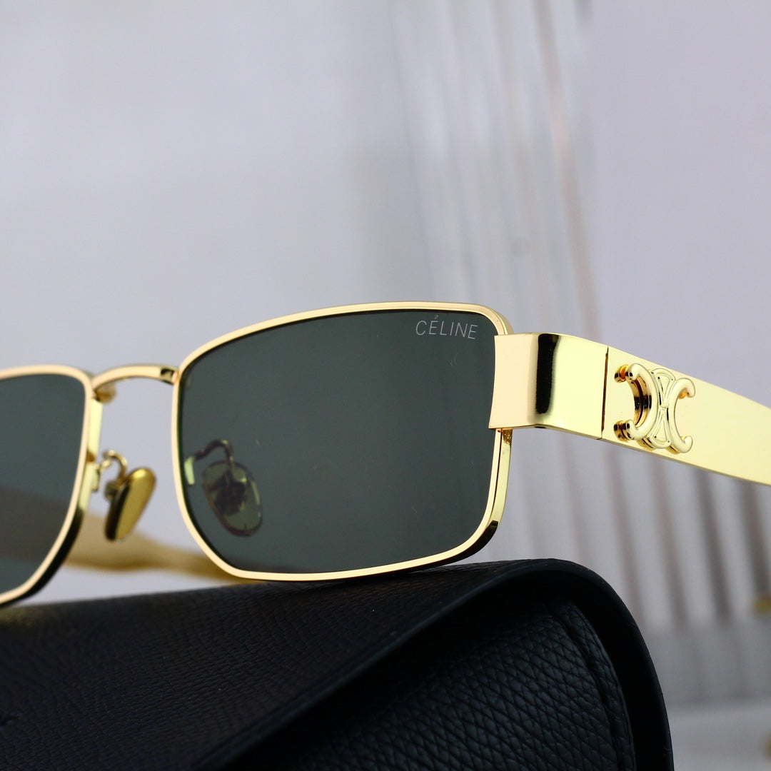 Retro Square Metal Arc de Triomphe Sunglasses