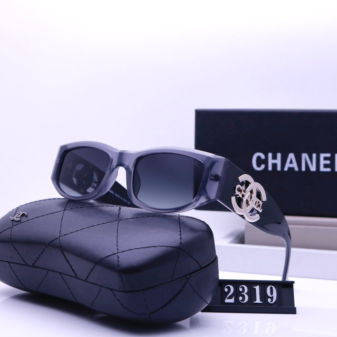 Vintage Metal Letter Engraving Sunglasses