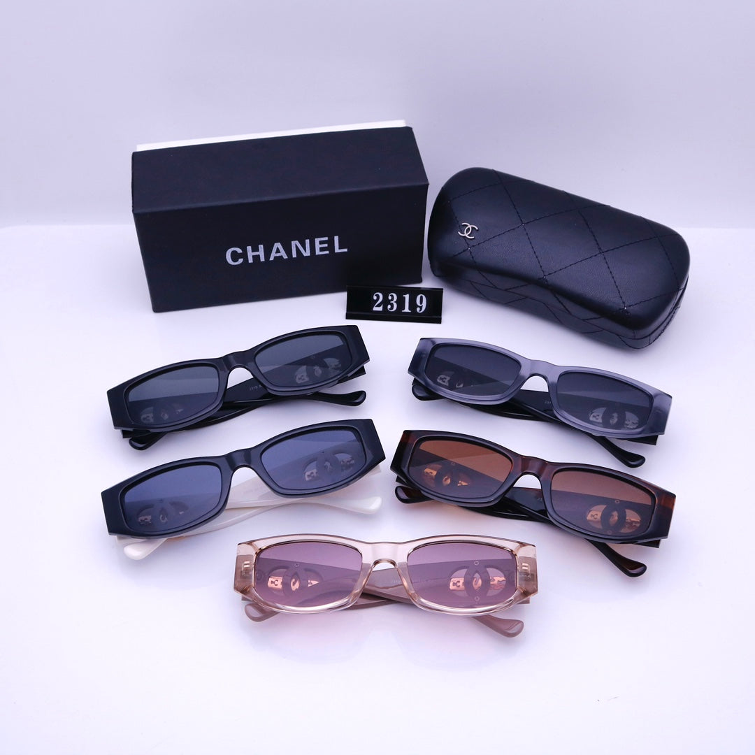 Vintage Metal Letter Engraving Sunglasses