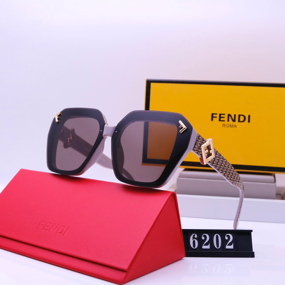 Retro F Letter Engraving Sunglasses