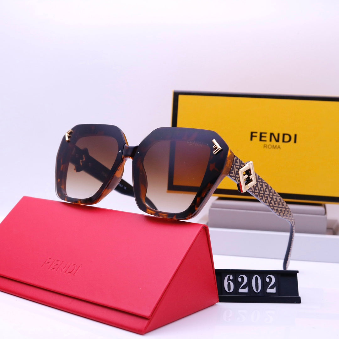 Retro F Letter Engraving Sunglasses