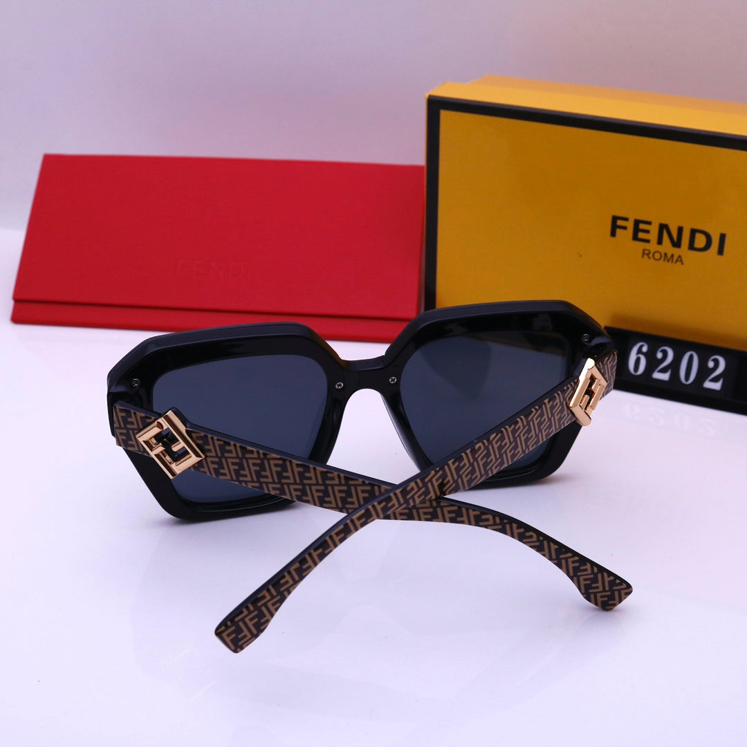 Retro F Letter Engraving Sunglasses