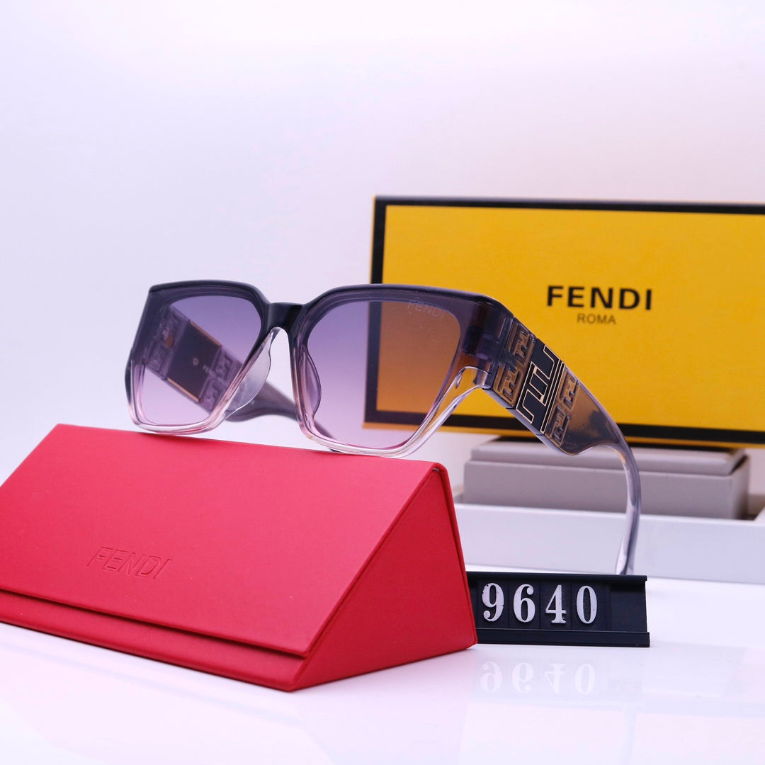 Fashionable F Embossed Sunglasses