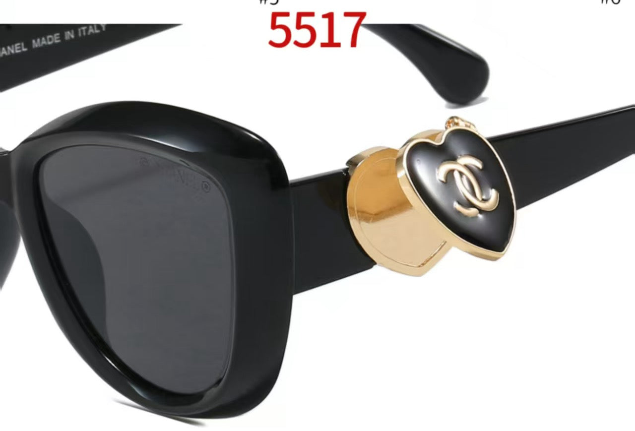 Heart Mirror Butterfly Sunglasses