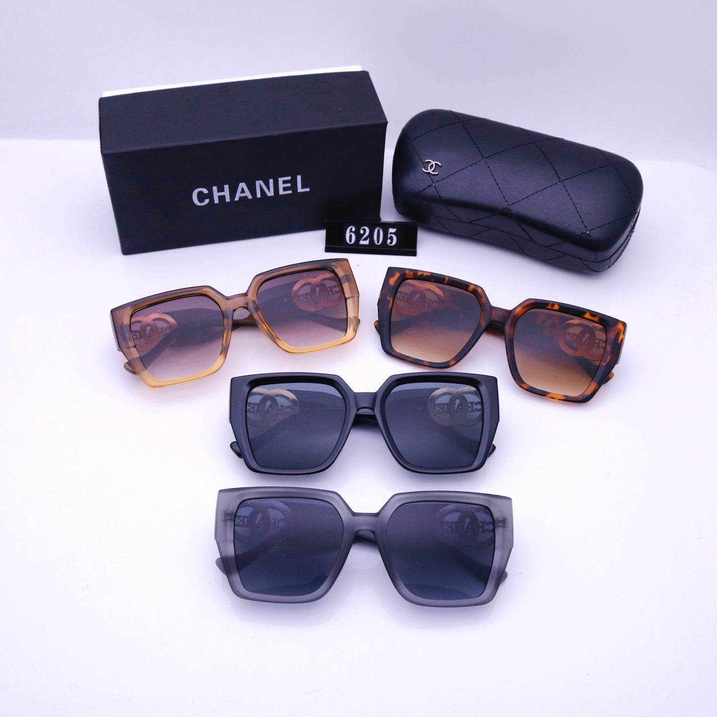 Retro Metal Lettering Frame Sunglasses