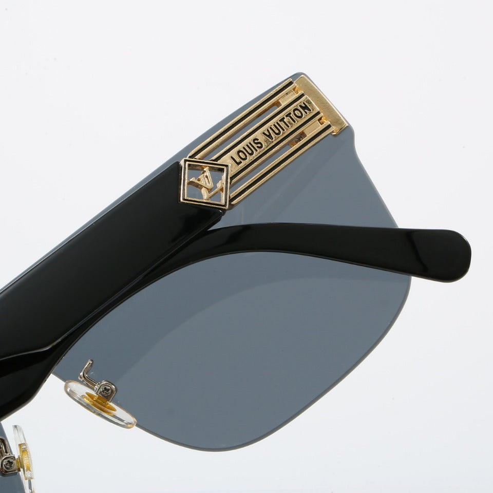 Retro Frameless Metal G Frame Sunglasses