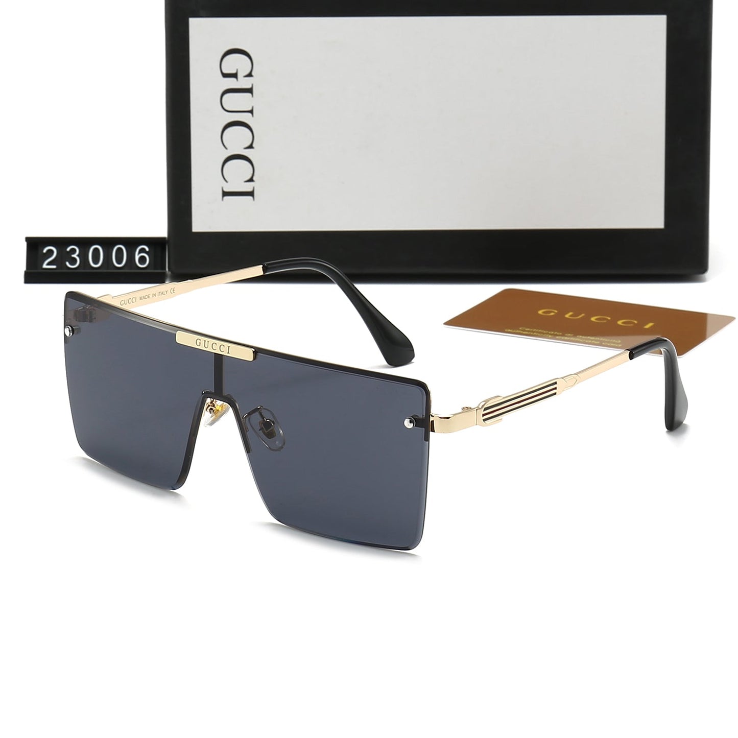 One-Piece Large Frame Square HD Sunglasses