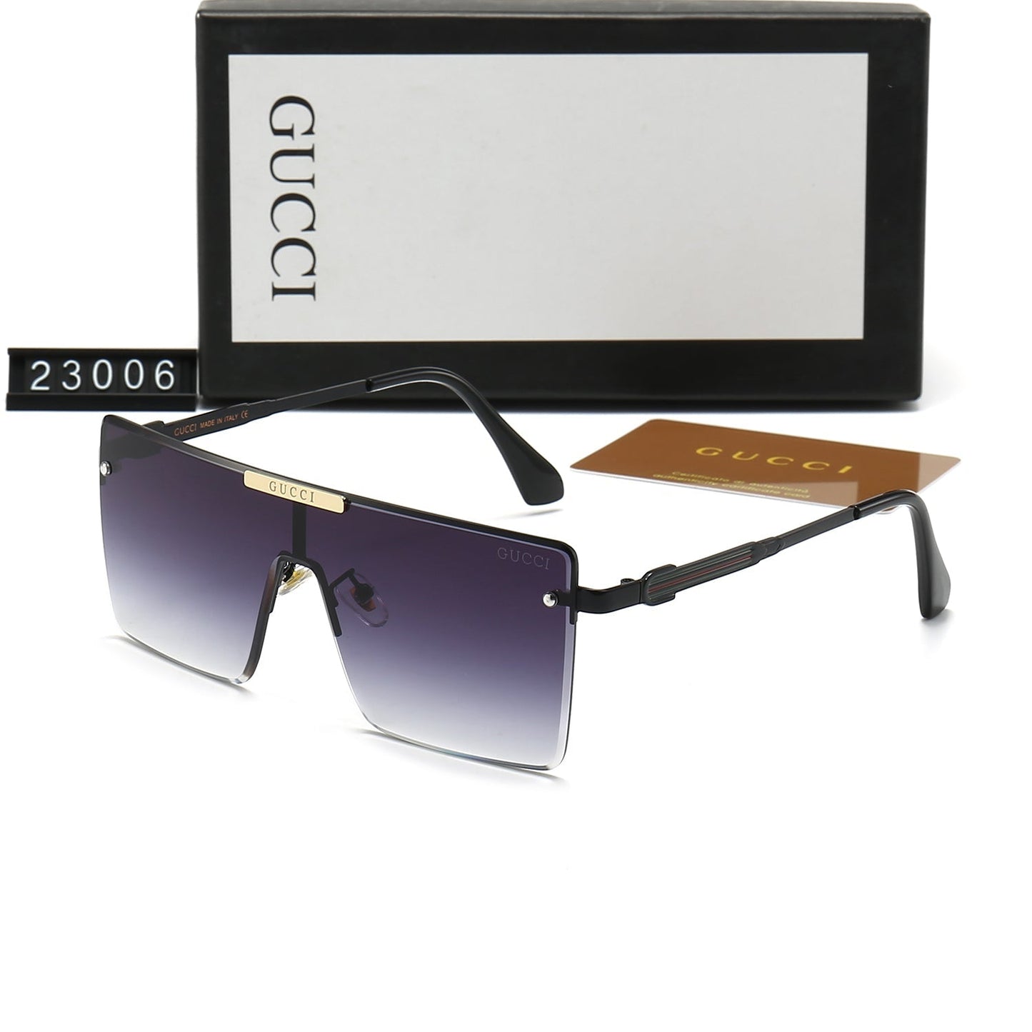 One-Piece Large Frame Square HD Sunglasses