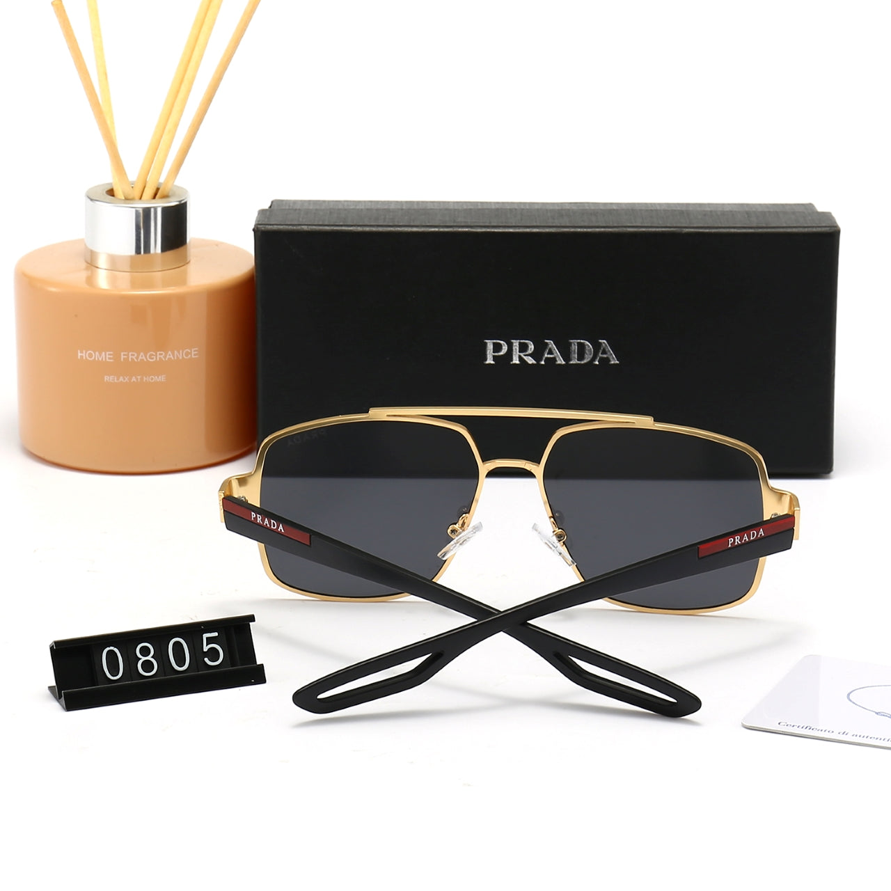 Classic Double Bridge Metal Sunglasses