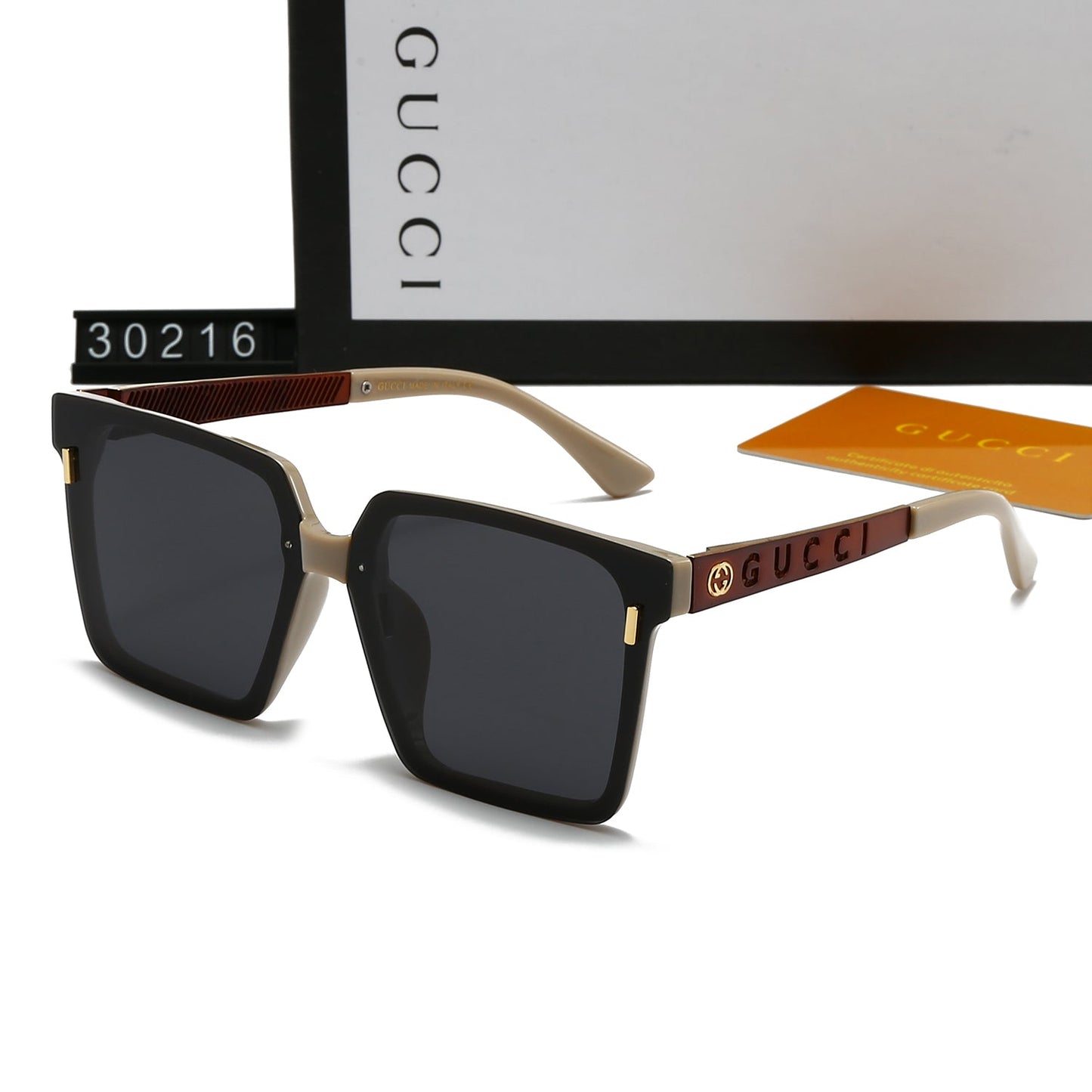 Square frame holiday sunglasses