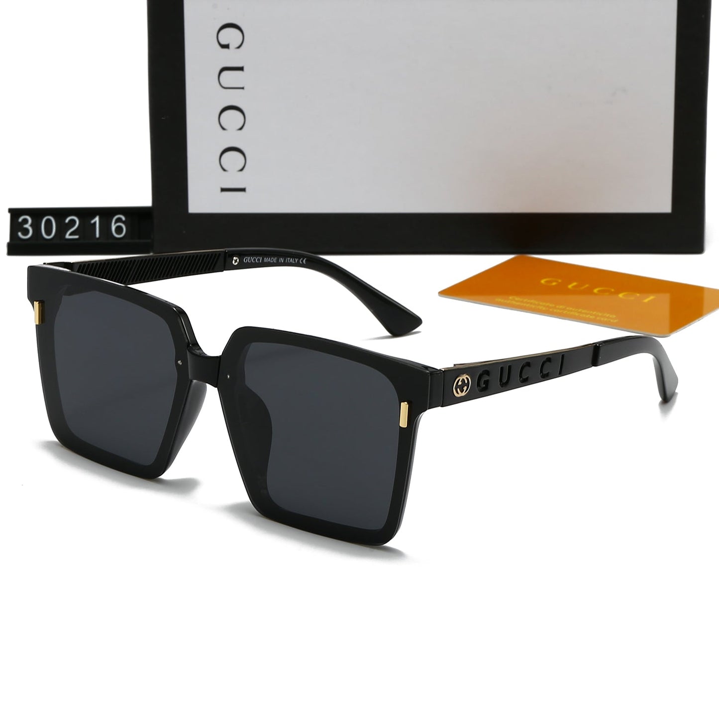 Square frame holiday sunglasses