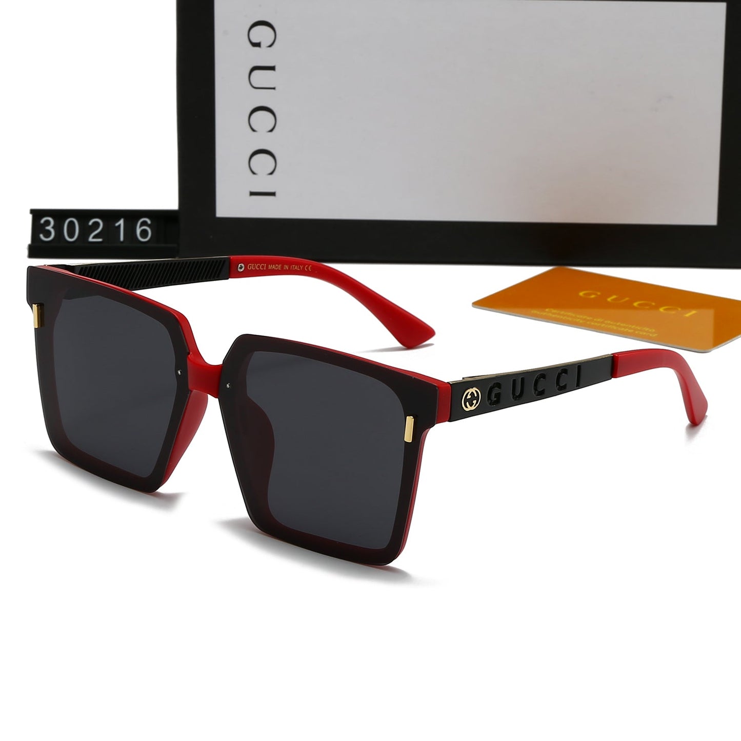 Square frame holiday sunglasses